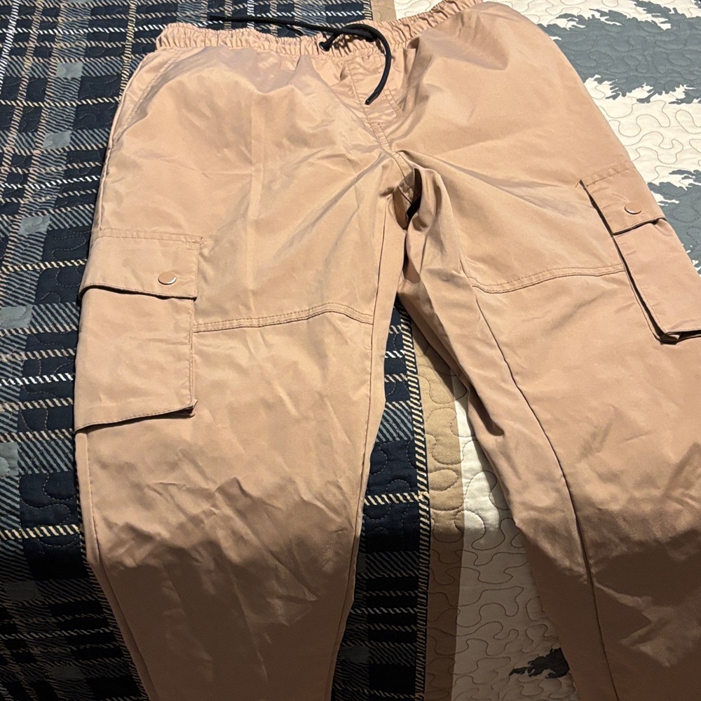 South Pole Men's Light Brown Cargo Pants